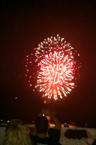 The fireworks were synchronized to the beat of classic American songs that played!