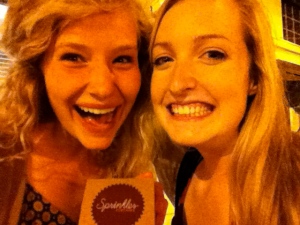 We got a Sprinkles cupcake from an ATM! What is the world coming to? 